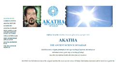 Desktop Screenshot of akatha.com